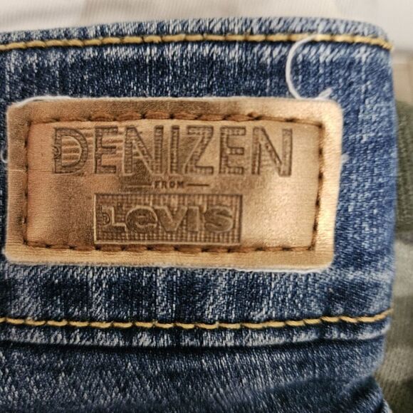 Levis Denizen Modern Pull On Cropped Jeans Womens Size 6 Wide Waistband Stretch - Picture 5 of 9